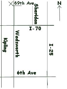 Map to Arvada Center